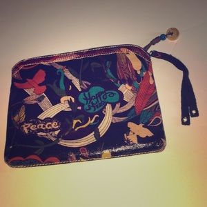 Saktoots wristlet bag happy free peace ☮️ awesome